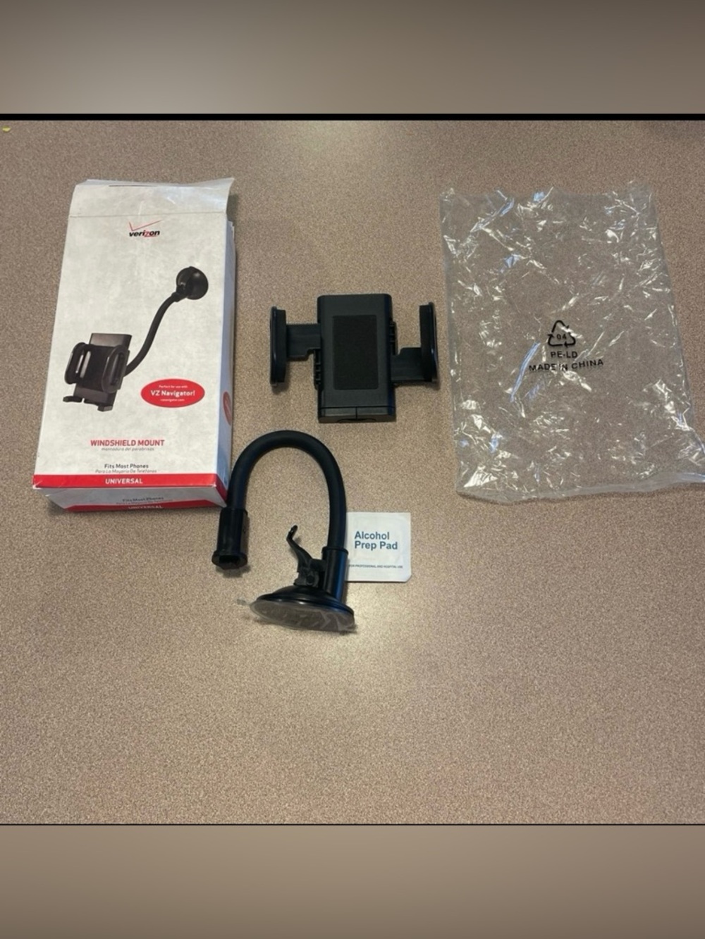 Black Universal Windshield Phone Mount Holder
